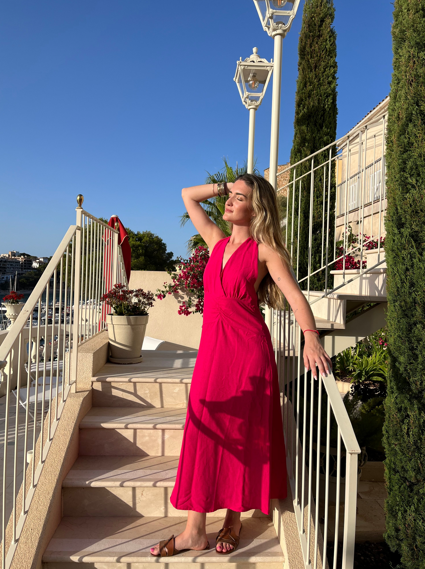 Vestido fucsia