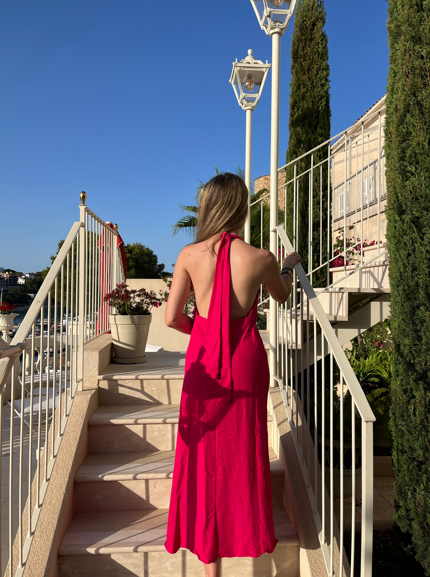 Vestido fucsia