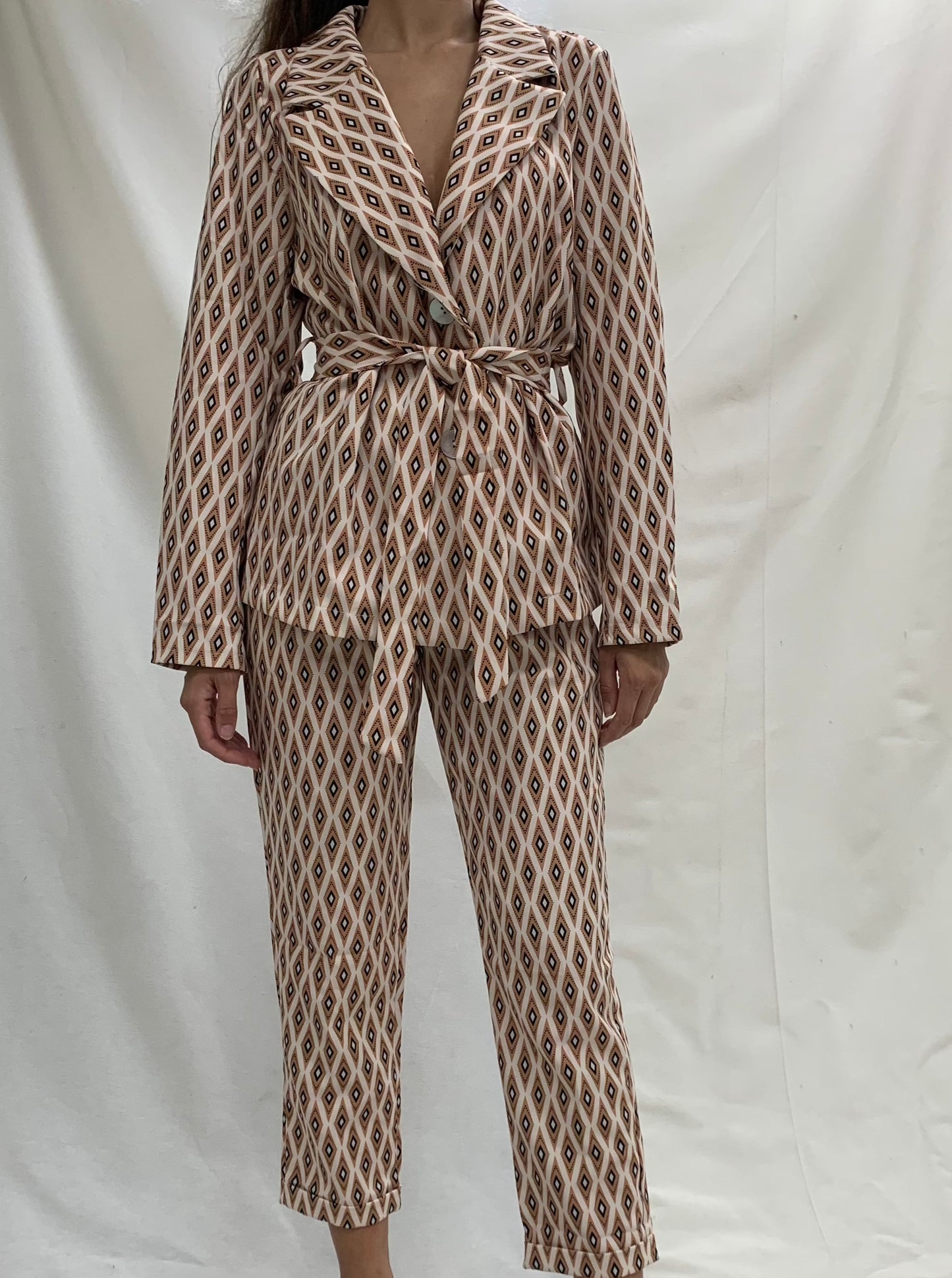 Blazer de traje estampado