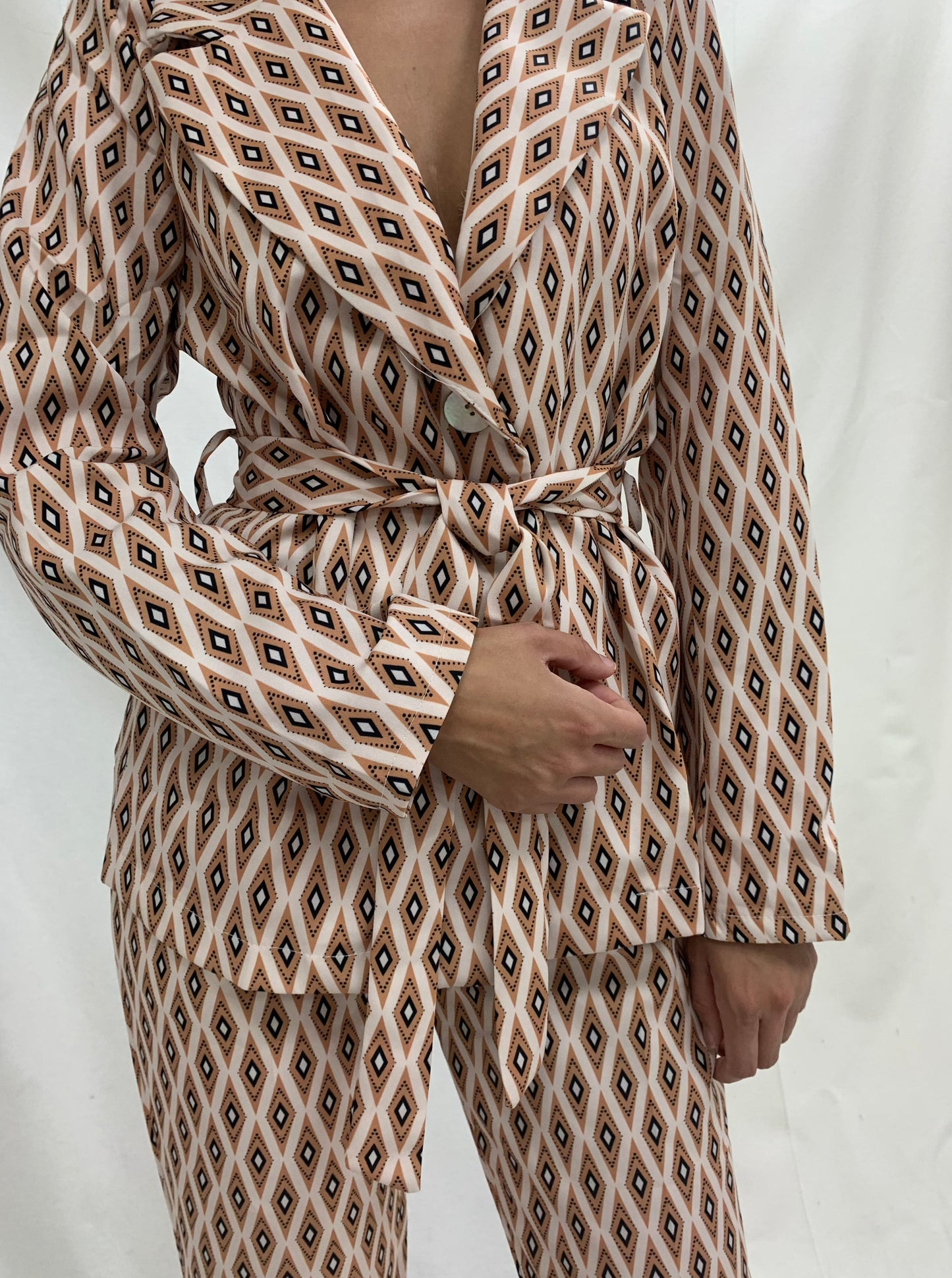 Blazer de traje estampado