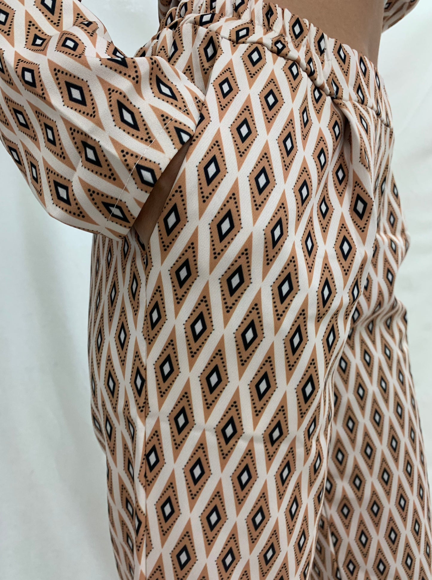 Pantalón traje estampado