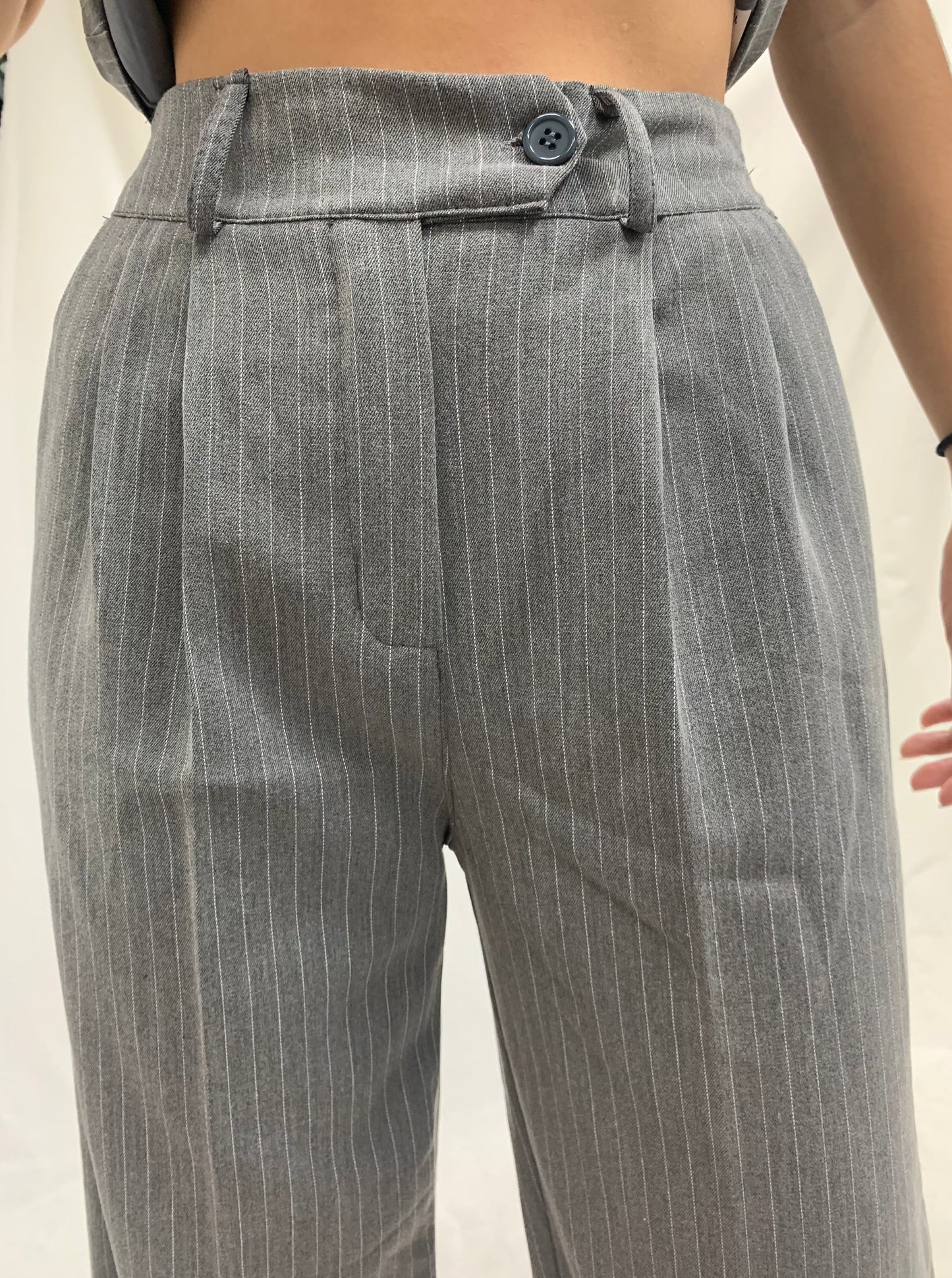 Pantalón traje rayas