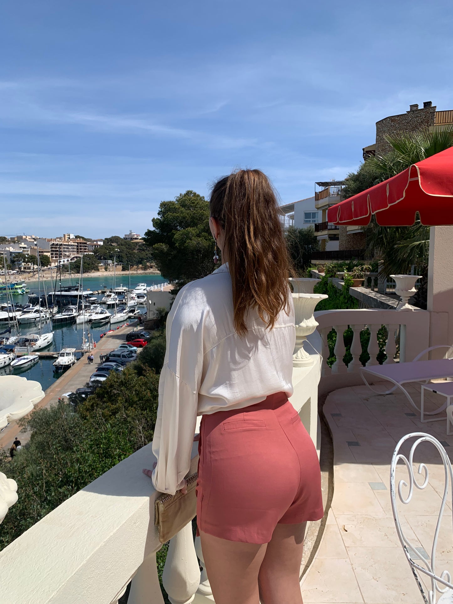 Falda pantalón coral